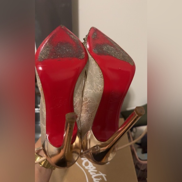 Christian Louboutin Picks & Co Rose gold size 35 - Picture 3 of 5